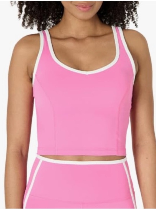 Amazon Essentials Other - NWOT Amazon Essentials Crop Sports Tank (Top Only)- Pink